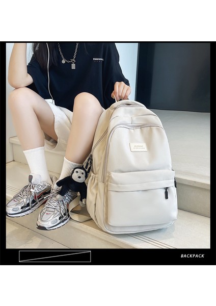 Sırt Üniversite Öğrencileri Kore Gündelik Okul Kadın Ins Trend Büyük Kapasiteli Sırt Çantası (Yurt Dışından) fırsatları
