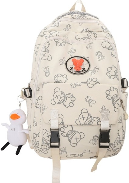 Sırt Kadın Japon Ins Rüzgar Küçük Taze Ilk ve Orta Okul Öğrencileri Okul Kore Karikatür Baskı Kız Sırt Çantası (Yurt Dışından)