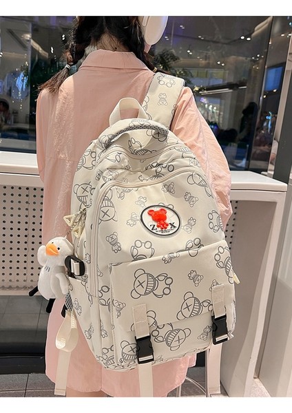 Sırt Kadın Japon Ins Rüzgar Küçük Taze Ilk ve Orta Okul Öğrencileri Okul Kore Karikatür Baskı Kız Sırt Çantası (Yurt Dışından) modelleri