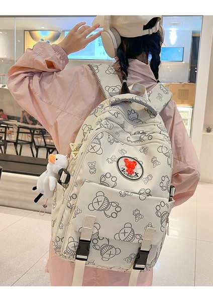 Sırt Kadın Japon Ins Rüzgar Küçük Taze Ilk ve Orta Okul Öğrencileri Okul Kore Karikatür Baskı Kız Sırt Çantası (Yurt Dışından) fırsatları