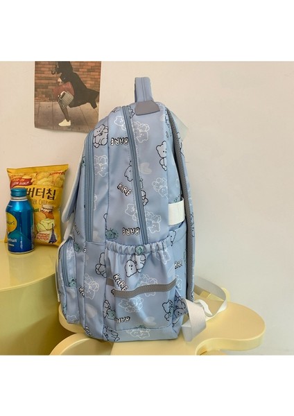 Okul Sezonu Karikatür Sevimli Okul Kadın Ortaokul Öğrencisi Kampüs Sırt Ayı Baskı Sırt Çantası (Yurt Dışından) fırsatları