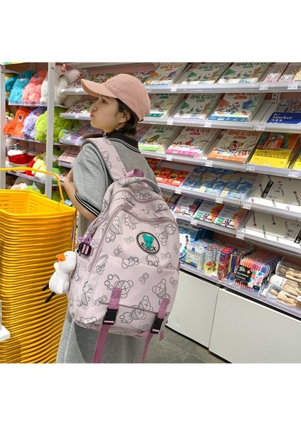 Sırt Kadın Japon Ins Rüzgar Küçük Taze Ilk ve Orta Okul Öğrencileri Okul Kore Karikatür Baskı Kız Sırt Çantası (Yurt Dışından) fırsatları