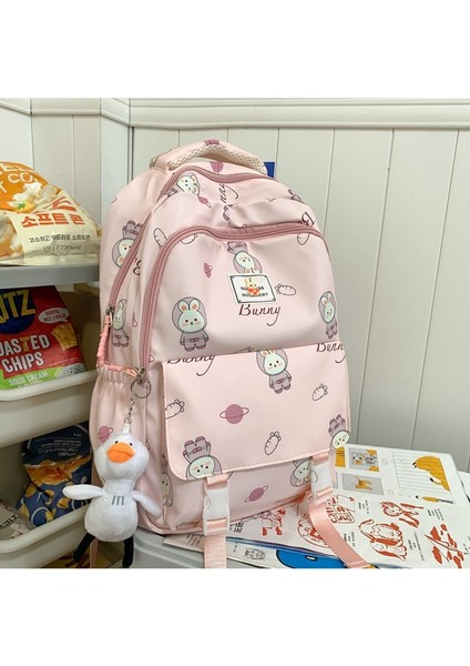 Ortaokul Okul Karikatür Sevimli Tatlı Kız Sırt Tavşan Kampüs Sırt Kız Çantası (Yurt Dışından) fiyatları