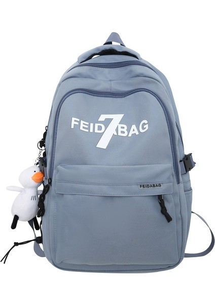 Okul Kadın Ins Trend Mektubu Büyük Kapasiteli Lise Öğrencisi Sırt Üniversite Öğrencisi Bilgisayar Seyahat Sırt Gelgit Çantası (Yurt Dışından)