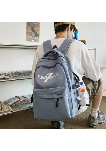 Okul Kadın Ins Trend Mektubu Büyük Kapasiteli Lise Öğrencisi Sırt Üniversite Öğrencisi Bilgisayar Seyahat Sırt Gelgit Çantası (Yurt Dışından) indirimleri