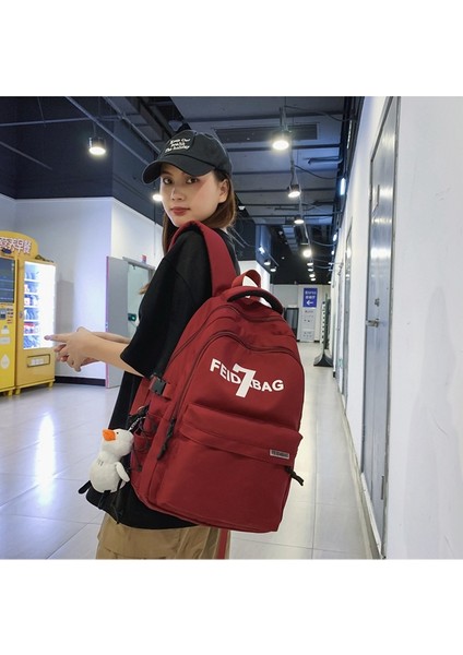 Okul Kadın Ins Trend Mektubu Büyük Kapasiteli Lise Öğrencisi Sırt Üniversite Öğrencisi Bilgisayar Seyahat Sırt Gelgit Çantası (Yurt Dışından) fırsatları