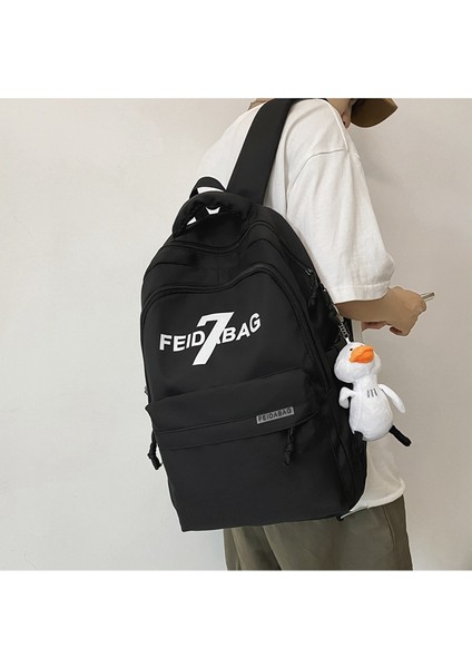 Okul Kadın Ins Trend Mektubu Büyük Kapasiteli Lise Öğrencisi Sırt Üniversite Öğrencisi Bilgisayar Seyahat Sırt Gelgit Çantası (Yurt Dışından) fiyatları