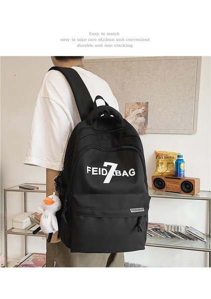 Okul Kadın Ins Trend Mektubu Büyük Kapasiteli Lise Öğrencisi Sırt Üniversite Öğrencisi Bilgisayar Seyahat Sırt Gelgit Çantası (Yurt Dışından) modelleri