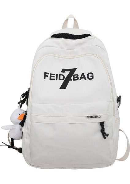 Okul Kadın Ins Trend Mektubu Büyük Kapasiteli Lise Öğrencisi Sırt Üniversite Öğrencisi Bilgisayar Seyahat Sırt Gelgit Çantası (Yurt Dışından)