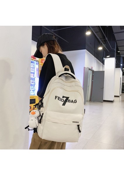 Okul Kadın Ins Trend Mektubu Büyük Kapasiteli Lise Öğrencisi Sırt Üniversite Öğrencisi Bilgisayar Seyahat Sırt Gelgit Çantası (Yurt Dışından) modelleri