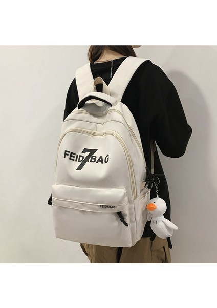 Okul Kadın Ins Trend Mektubu Büyük Kapasiteli Lise Öğrencisi Sırt Üniversite Öğrencisi Bilgisayar Seyahat Sırt Gelgit Çantası (Yurt Dışından) fırsatları