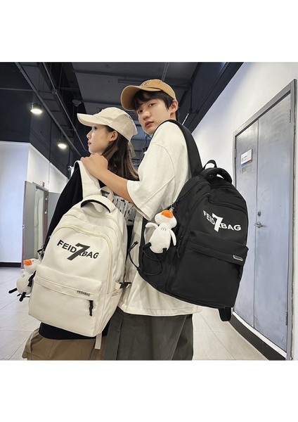 Okul Kadın Ins Trend Mektubu Büyük Kapasiteli Lise Öğrencisi Sırt Üniversite Öğrencisi Bilgisayar Seyahat Sırt Gelgit Çantası (Yurt Dışından) indirimleri