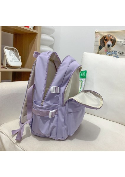Sırt Kadın Bahar Ortaokul Öğrencisi Sırt Büyük Kapasiteli Küçük Taze Okul Çantası (Yurt Dışından) fırsatları