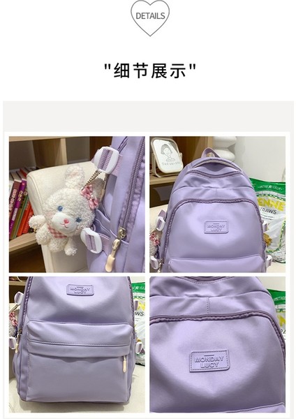 Sırt Kadın Bahar Ortaokul Öğrencisi Sırt Büyük Kapasiteli Küçük Taze Okul Çantası (Yurt Dışından) indirimleri