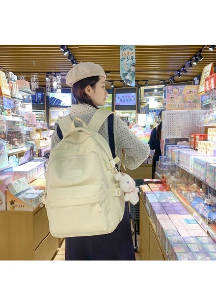 Sırt Kadın Bahar Ortaokul Öğrencisi Sırt Büyük Kapasiteli Küçük Taze Okul Çantası (Yurt Dışından) indirimleri