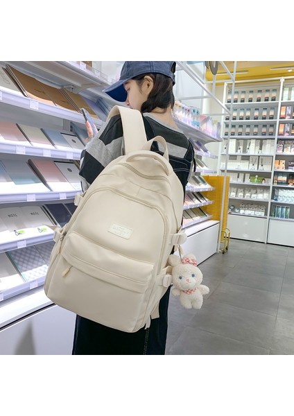 Sırt Kadın Bahar Ortaokul Öğrencisi Sırt Büyük Kapasiteli Küçük Taze Okul Çantası (Yurt Dışından) fırsatları