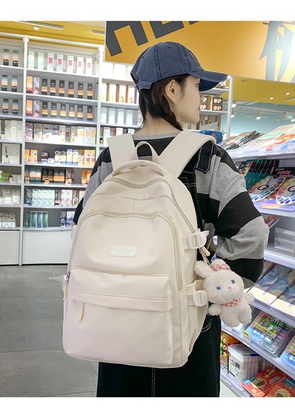 Sırt Kadın Bahar Ortaokul Öğrencisi Sırt Büyük Kapasiteli Küçük Taze Okul Çantası (Yurt Dışından) indirimleri