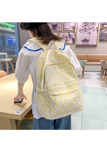 Hafif Kabarcık Izgara Okul Kadın Üniversite Öğrencileri Yüksek Değerli Eşkenar Dörtgen Sırt Lise Öğrencisi Seyahat Sırt Çantası (Yurt Dışından) fırsatları