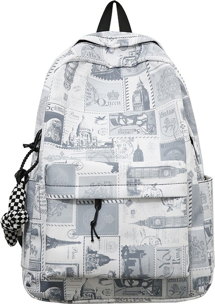 Kişilik Sırt Orta ve Lise Öğrencisi Okul Kadın Açık Büyük Kapasiteli Eğlence Seyahat Sırt Erkek Çantası (Yurt Dışından)