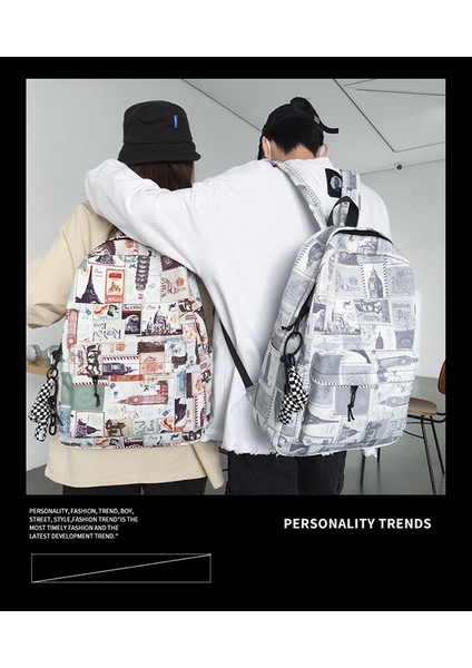 Kişilik Sırt Orta ve Lise Öğrencisi Okul Kadın Açık Büyük Kapasiteli Eğlence Seyahat Sırt Erkek Çantası (Yurt Dışından) fırsatları