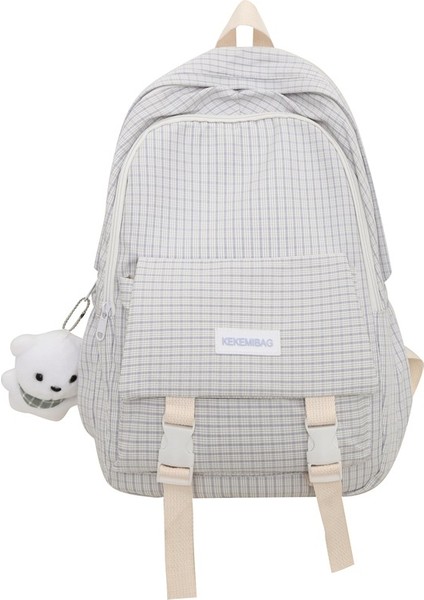 Sırt Retro Ekose Kız Üniversite Öğrencileri Sırt Ilkokul Öğrencileri Büyük Kapasiteli Okul Çantası (Yurt Dışından)