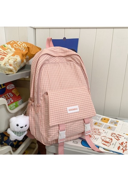 Sırt Retro Ekose Kız Üniversite Öğrencileri Sırt Ilkokul Öğrencileri Büyük Kapasiteli Okul Çantası (Yurt Dışından) fiyatları