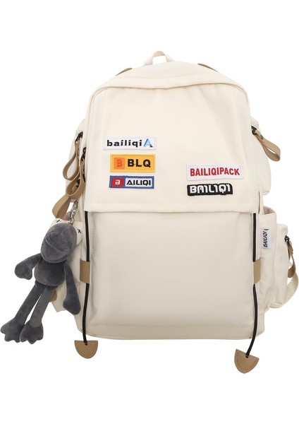 Okul Düz Büyük Kapasiteli Ortaokul Öğrencisi Sırt Hafif ve Dayanıklı Açık Hava Seyahati Sırt Büyük Boy Çantası (Yurt Dışından)