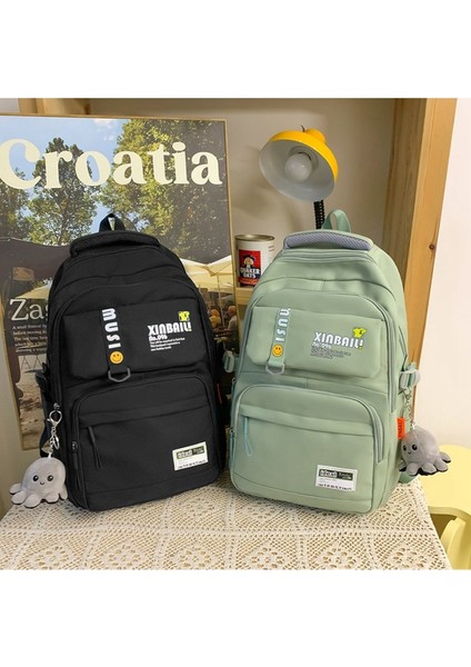 Lise Okul Yaz Kore Versiyonu Üniversite Öğrencisi Büyük Kapasiteli Sırt Düz Seyahat Sırt Çantası (Yurt Dışından) indirimleri