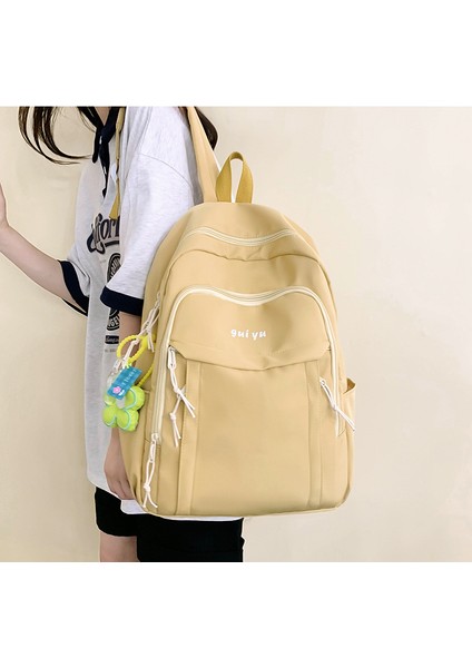 Öğrenci Düz Sırt Büyük Kapasiteli Ortaokul Öğrencisi Okul Çantası (Yurt Dışından) indirimleri