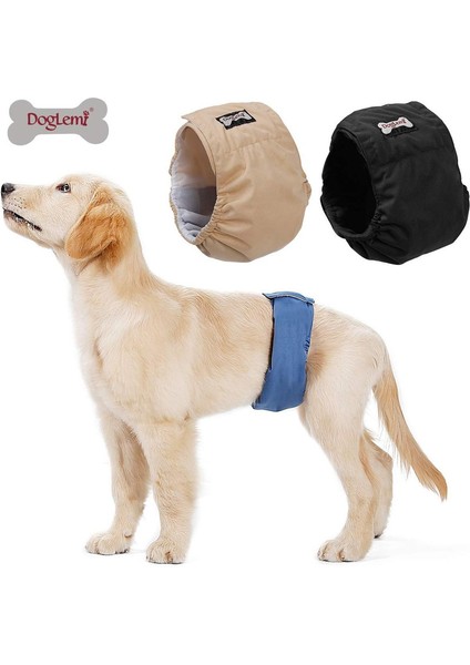 Erkek Köpekler Için 3'lü Paket Yıkanabilir Bebek Bezi [3 Parça], Köpek Eğitimi Için Hijyenik Pantolon, 6 Beden Mevcuttur (S, 30-40CM) (Yurt Dışından)