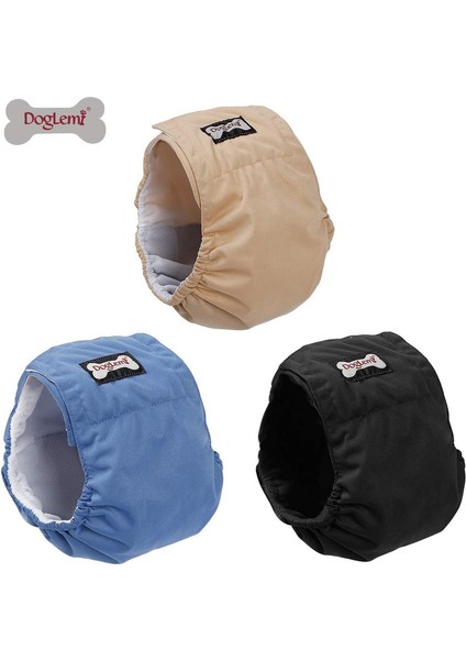 Erkek Köpekler Için 3'lü Paket Yıkanabilir Bebek Bezi [3 Parça], Köpek Eğitimi Için Hijyenik Pantolon, 6 Beden Mevcuttur (S, 30-40CM) (Yurt Dışından)