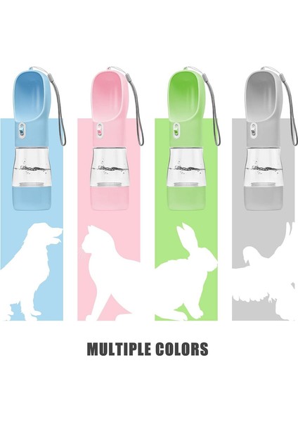 Çok Fonksiyonlu Köpek Kedi Yavrusu Besleyici Gıda Kabı Su Sebili ile Seyahat Kaseleri (Pembe) (Yurt Dışından) indirimleri