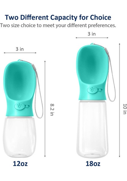 Köpek Su Şişesi, Evcil Hayvanlar Için Açık Hava Yürüyüşü, Doğa Yürüyüşü, Seyahat (MAVI/350ML) (Yurt Dışından) fiyatları