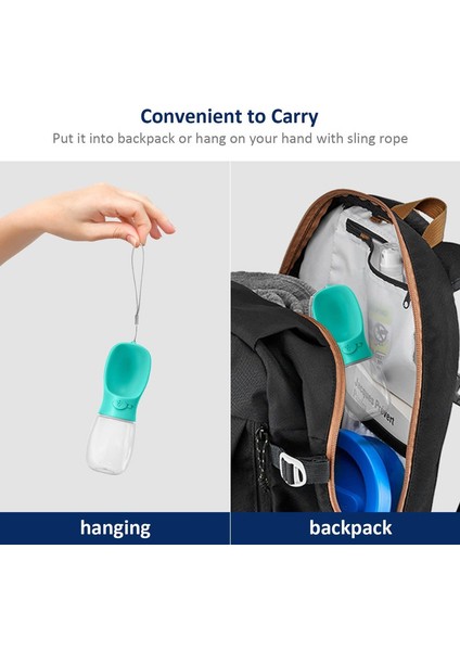 Köpek Su Şişesi, Evcil Hayvanlar Için Açık Hava Yürüyüşü, Doğa Yürüyüşü, Seyahat (MAVI/350ML) (Yurt Dışından) indirimleri