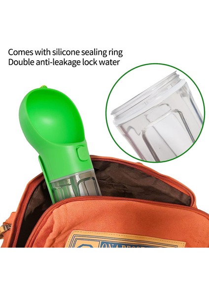 Köpek Pet Su Şişesi Su Sebili, Açık Hava, Yürüyüş Gezileri Için Uygun (300ML / Yeşil) (Yurt Dışından) fırsatları