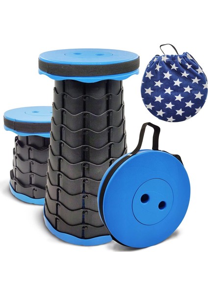 Katlanabilir Plastik Taşınabilir Seyahat Koltuğu (Mavi) (Yurt Dışından)