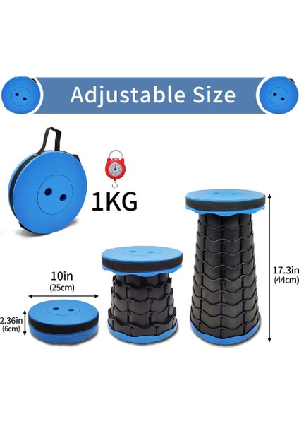 Katlanabilir Plastik Taşınabilir Seyahat Koltuğu (Mavi) (Yurt Dışından) modelleri