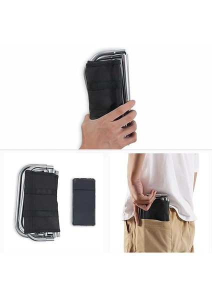 Taşınabilir Katlanır Alüminyum Tabure - Katlanabilir - Ultra Hafif - Balıkçılık, Piknik, Seyahat ve Yürüyüş Için - Gümüş (Yurt Dışından) fiyatları