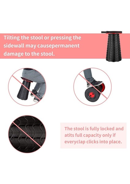 Aile Kampı Yüksekliği Ayarlanabilir ve Saplı Portatif Katlanır Teleskopik Sandalye (Mavi) (Yurt Dışından) indirimleri