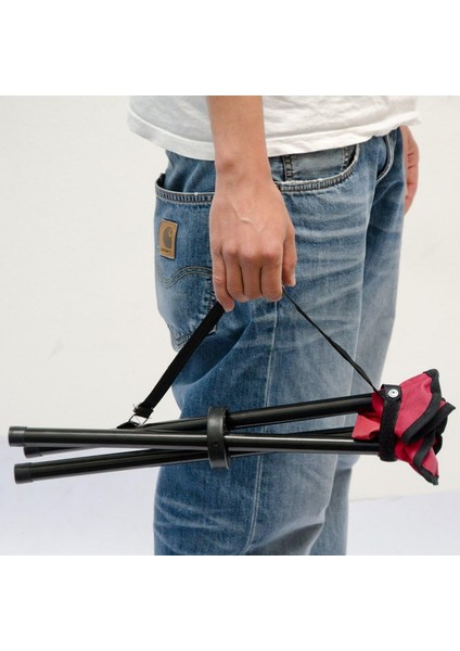 Kamp, Balıkçılık, Yürüyüş, Piknik, Sandalye, Tripod Katlanır Tabure, Taşıması Kolay, Kırmızı (Yurt Dışından) indirimleri