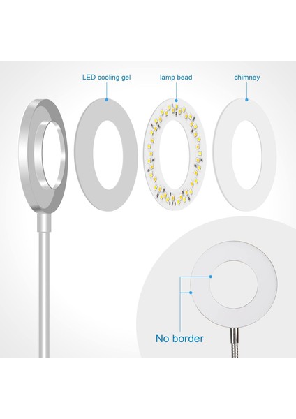 Kelepçe Masa Lambası 48 LED 360° Esnek Klipsli Okuma Lambası 3 Aydınlatma Modu ve 1 (Yurt Dışından) indirimleri
