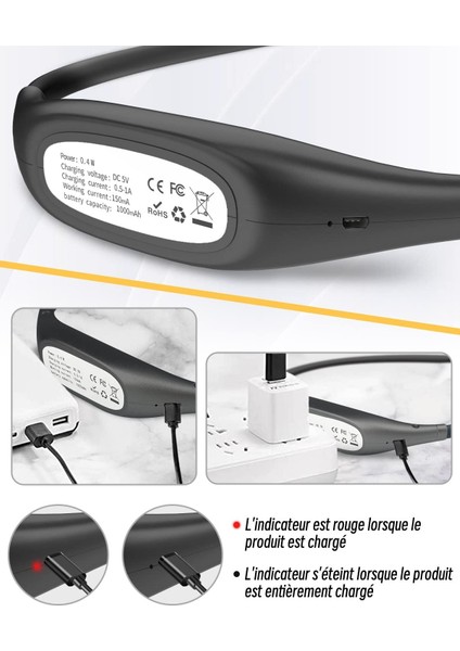 Yatakta Okumak Için Teotake Okuma Lambası, Gece Okuma Lambası, Okuma Boyun Lambası 1000MA (Yurt Dışından) indirimleri