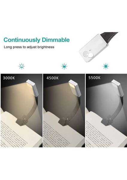 LED Okuma Lambası, USB Şarjlı Okuma Işığı Göz Gece Lambası, Sarılma Işığı 3 Mod (Yurt Dışından) fırsatları