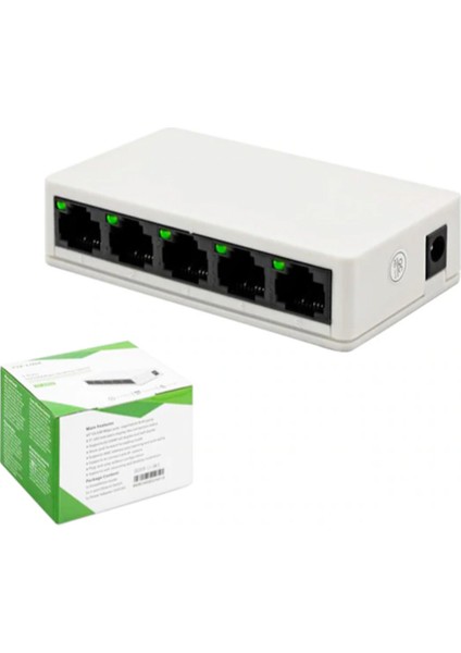 Ethernet 5 Port Switch Hub Network Ağ Anahtarı 10/100MBPS LV-SW05