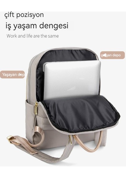 Ilkbahar ve Yaz Oxford Kumaş Sırt Büyük Kapasiteli Eğlence Seyahat Sırt Kadın 14 Inç Laptop Çanta (Yurt Dışından) fiyatları