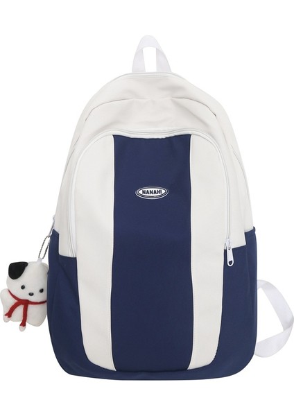 Lise Öğrencisi Okul Kadın Ortaokul Öğrencisi Büyük Kapasiteli Renk Kontrastlı Sırt Erkek Bilgisayar Sırt Çantası (Yurt Dışından)