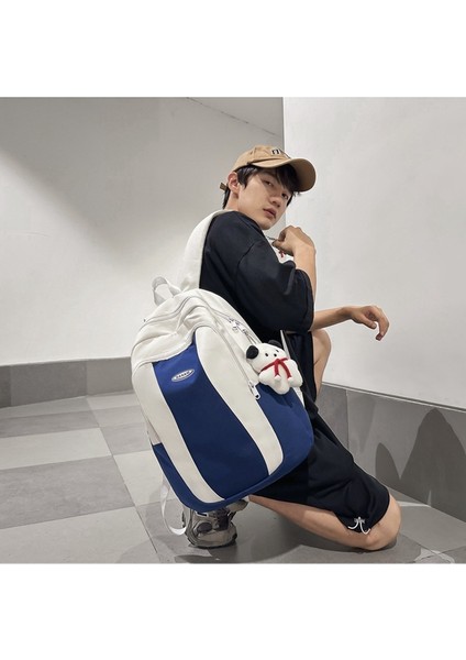 Lise Öğrencisi Okul Kadın Ortaokul Öğrencisi Büyük Kapasiteli Renk Kontrastlı Sırt Erkek Bilgisayar Sırt Çantası (Yurt Dışından) fırsatları