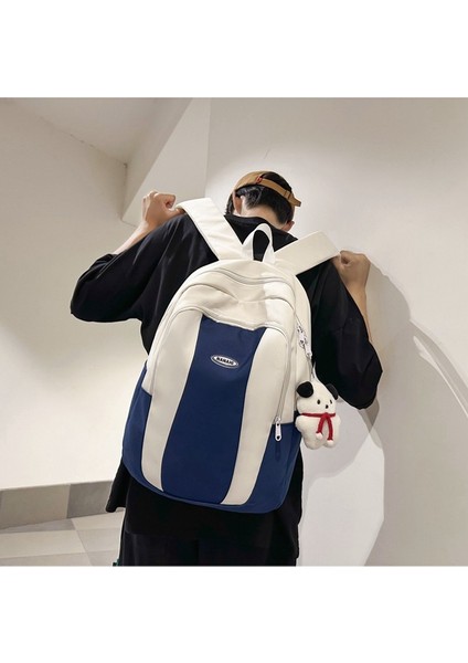 Lise Öğrencisi Okul Kadın Ortaokul Öğrencisi Büyük Kapasiteli Renk Kontrastlı Sırt Erkek Bilgisayar Sırt Çantası (Yurt Dışından) indirimleri