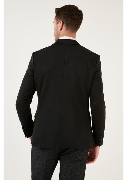 6 Drop Çift Yırtmaçlı Slim Fit Blazer Erkek Ceket 659003
