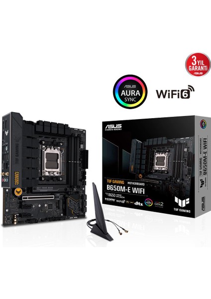 Tuf Gamıng B650M-E Wıfı Ddr5 6400+(OC) Dp HDMI M.2 Am5